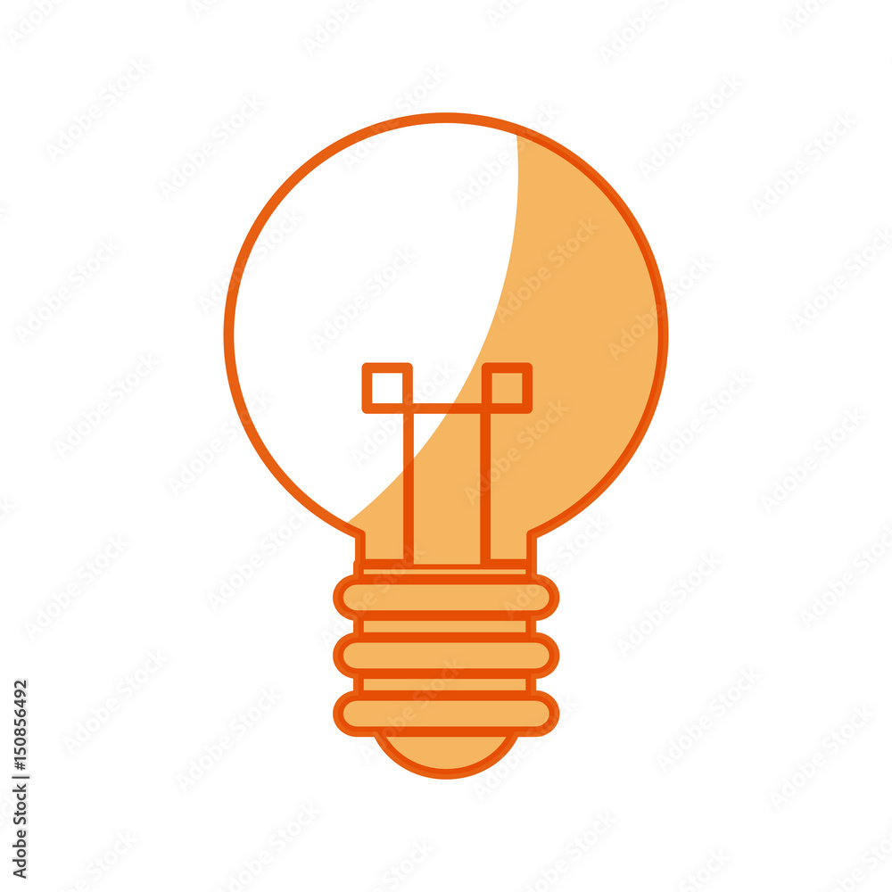 bulb creative idea innovation icon vector illustration