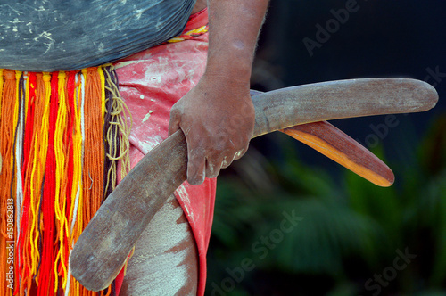 Aboriginal culture show in Queensland Australia photo