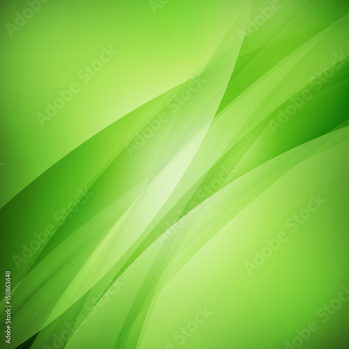 Abstract vector background. Soft blurred green background for wallpaper, flyer, poster, banner templates