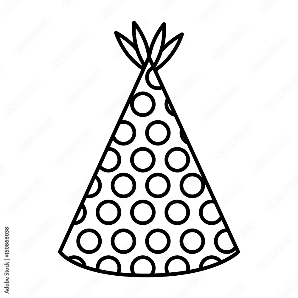 hat party isolated icon vector illustration design hat party isolated icon vector illustration design