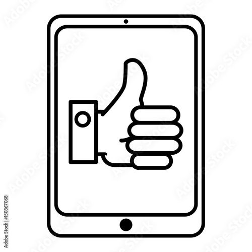 tablet device isolated icon vector illustration design