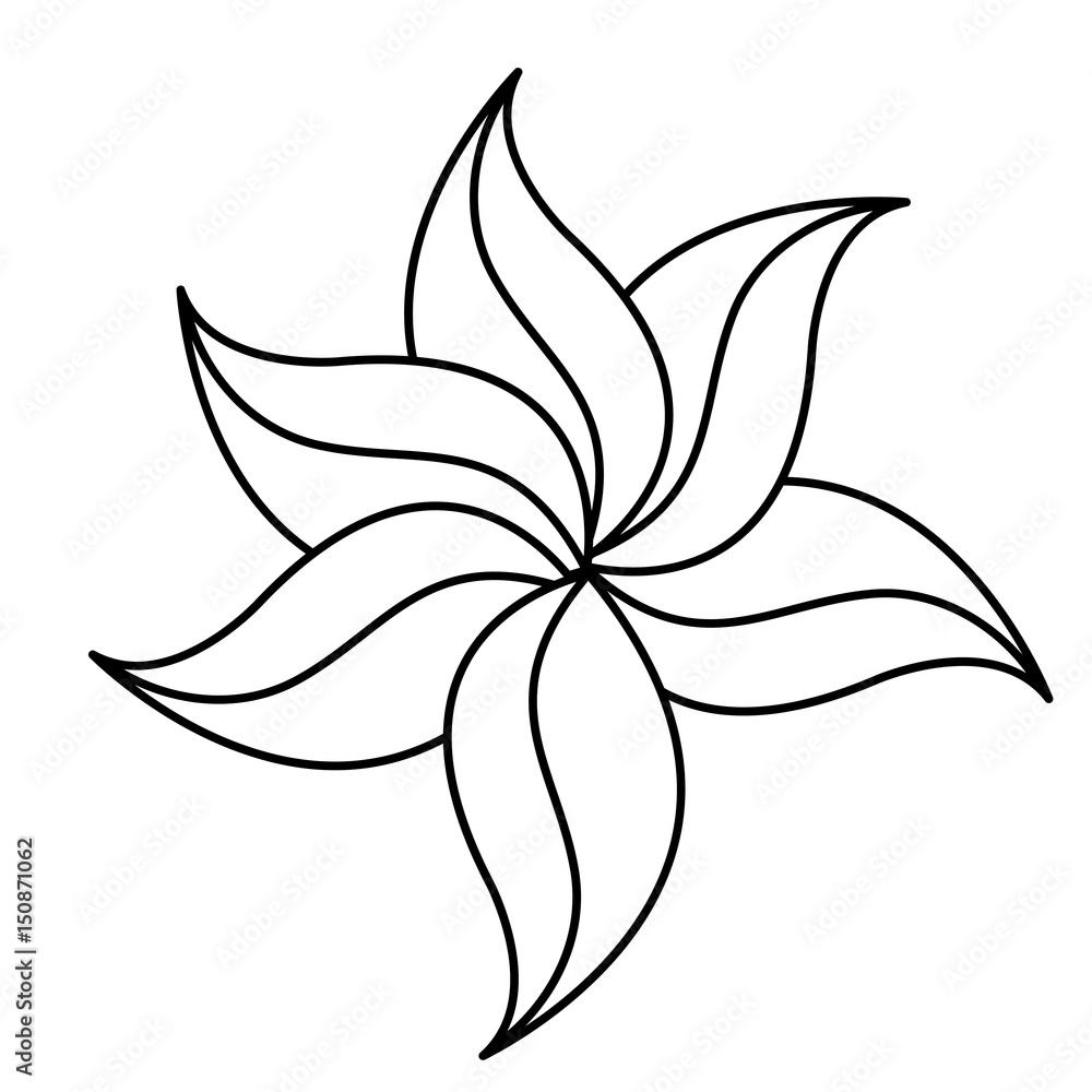 leafs plant decorative icon vector illustration design