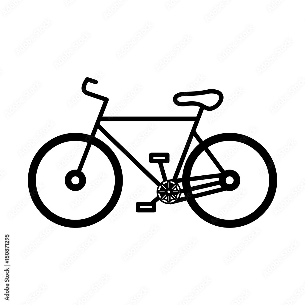 Fototapeta premium bicycle vehicle isolated icon vector illustration design