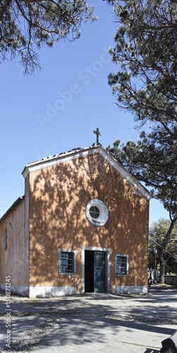 detail of a church in campiglia photo