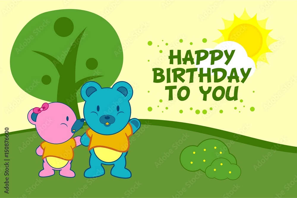 Fototapeta premium happy birthday to you