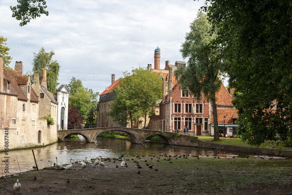 Lake and Bridge in Brugge