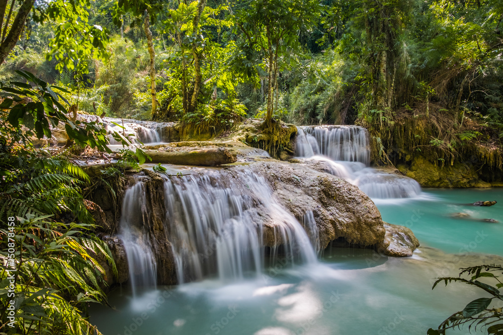 Kuang-Si waterfalls around Luang Pranbang, Laos