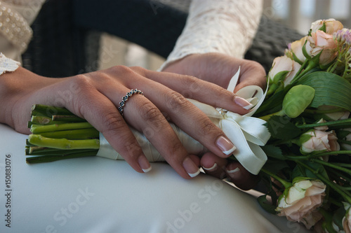 Wedding bouquet of flowers,beautiful flowers photo