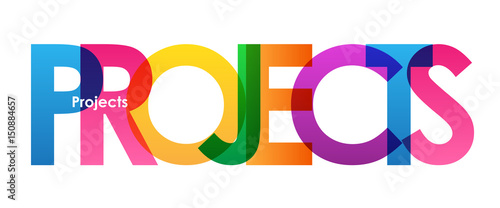 PROJECTS Vector Letters Icon 