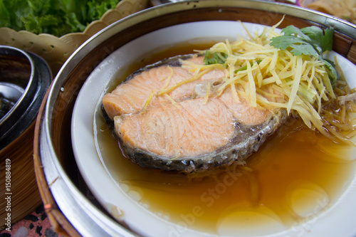Steamed Salmon Fish