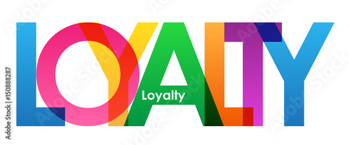 LOYALTY Vector Letters Icon photo