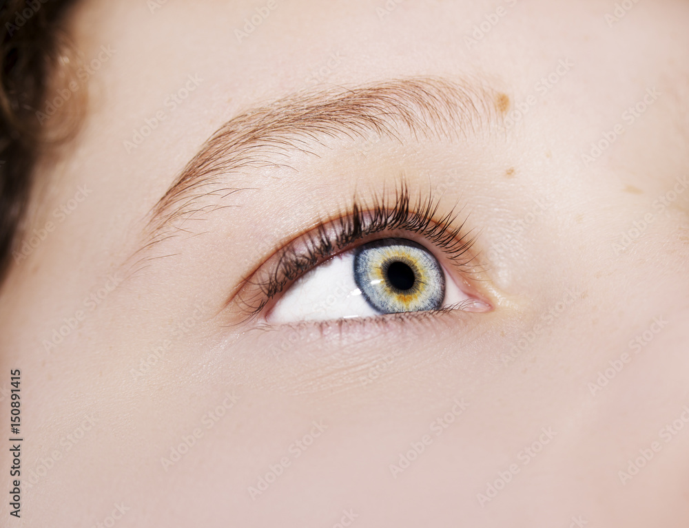 Fototapeta premium A beautiful insightful look eye. Close up shot
