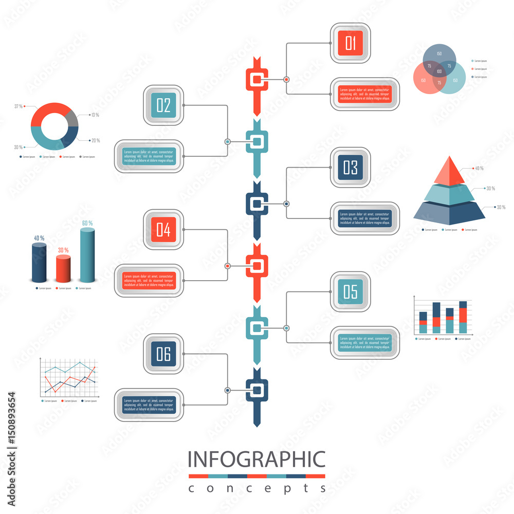 Infographic timeline template can be used for chart, diagram, web design, presentation, advertising, history. Vector infographic illustration Infographic timeline template can be used for chart, diagram, web design, presentation, advertising, history. Vector infographic illustration
