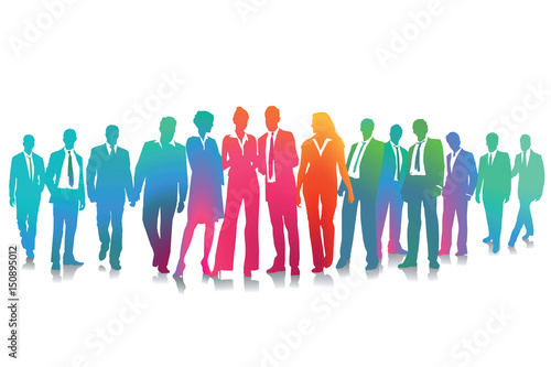 Business und Mitarbeiterversammlung, Illustration