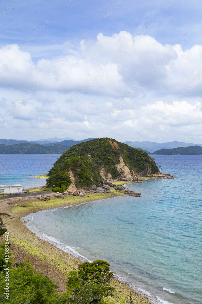 Seascape near the Ikema port, Kakeroma island