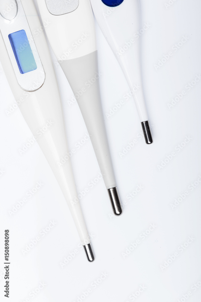 Electronic modern thermometer isolated Electronic modern thermometer isolated