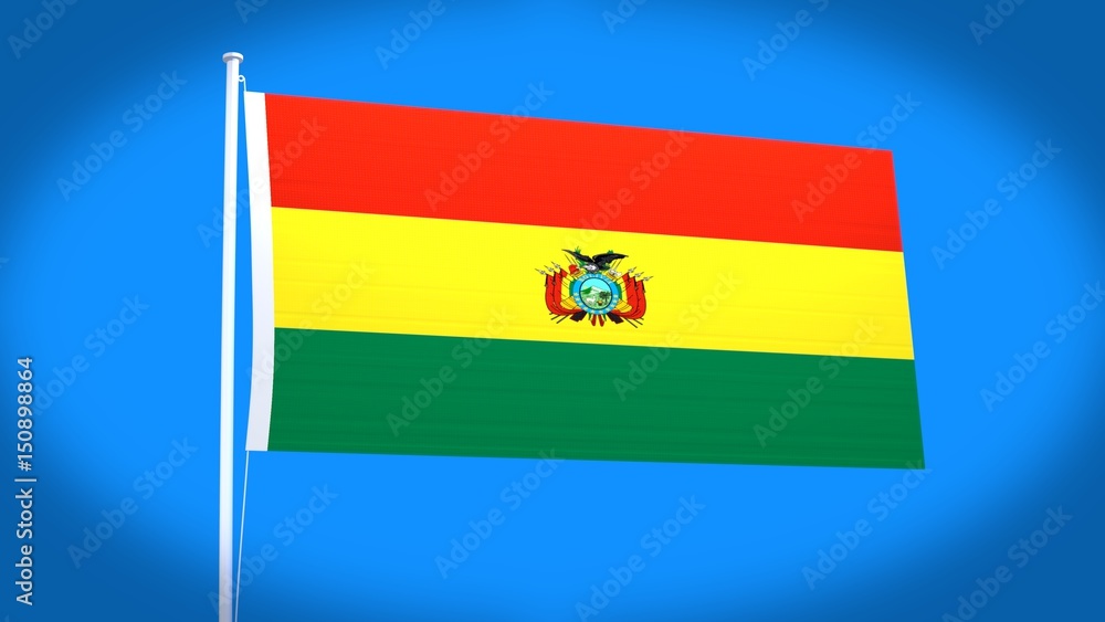 the national flag of Bolibia the national flag of Bolibia