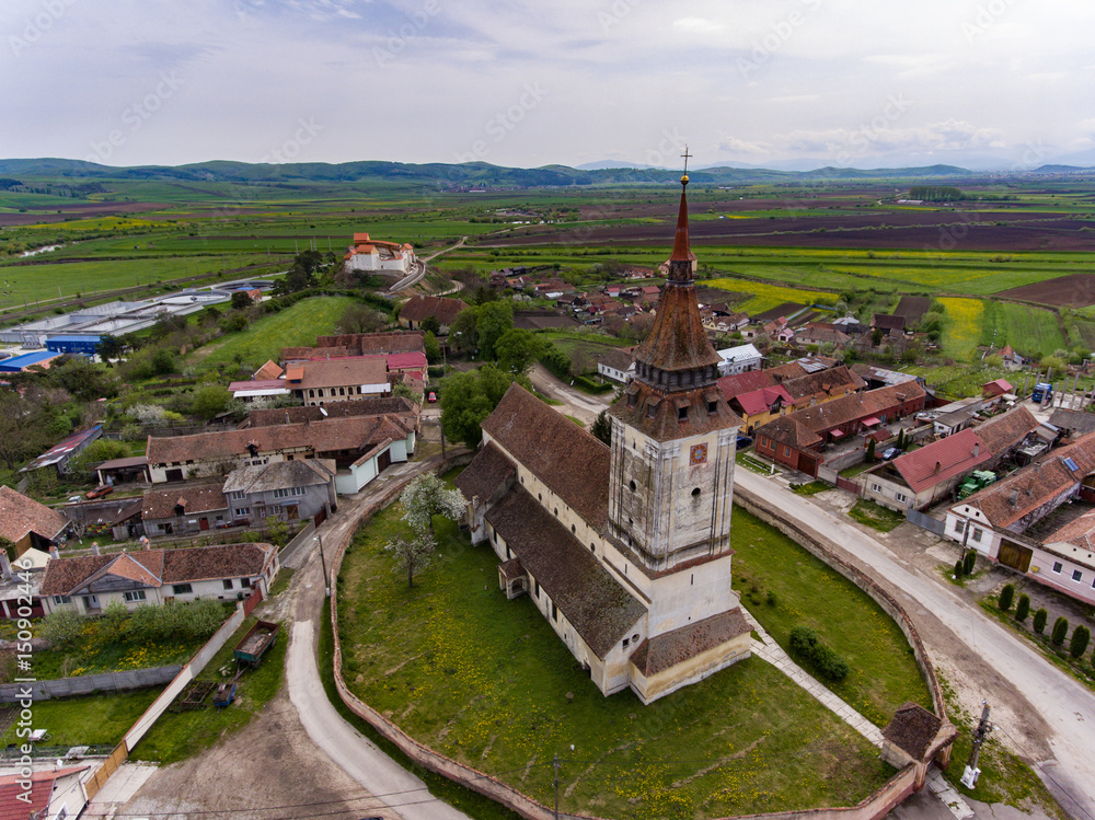 Medieval city Feldioara, Transylvania, Romania