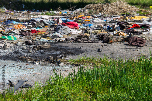 Wallpaper Mural Pile of domestic garbage in landfill Torontodigital.ca