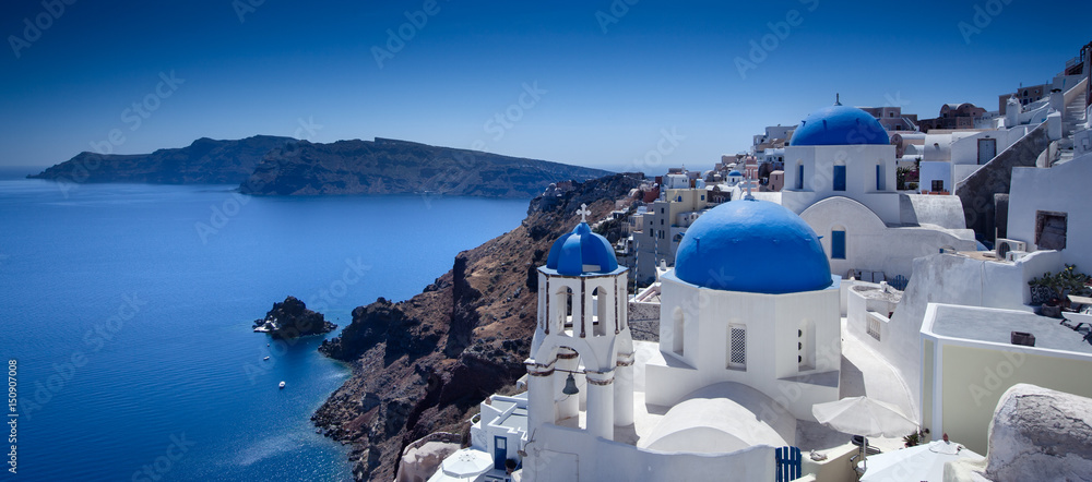 Naklejka premium Santorini Blue