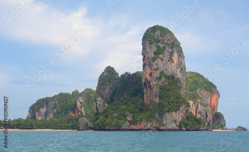 Krabi,Thailand,Ao Nang west beach line view