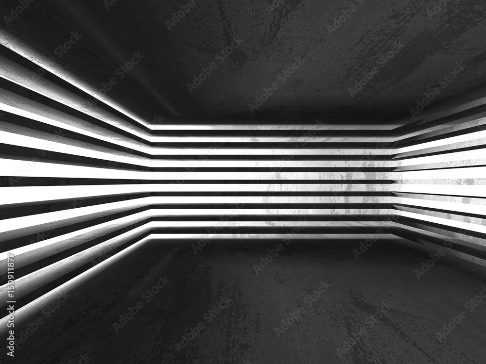 Obraz premium Abstract geometric concrete architecture background