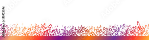 colorful sheet music