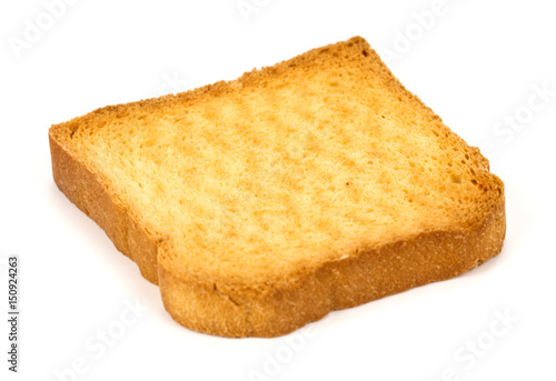Bread rusk isolated on white background