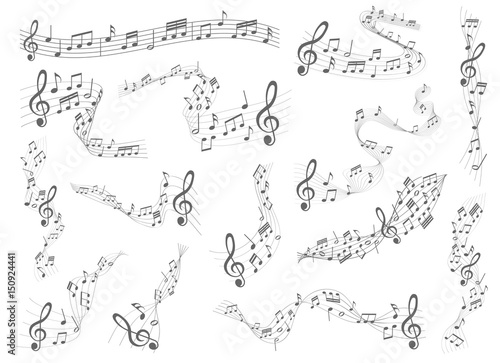 graue Musiknoten