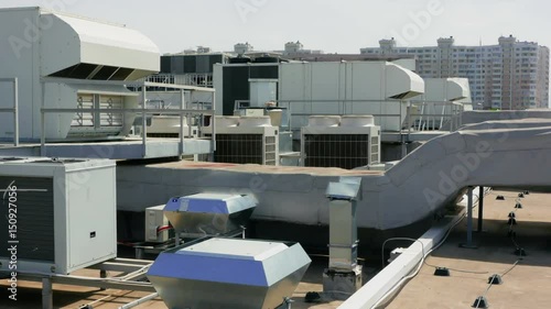 Industrial system of ventilation and conditioning