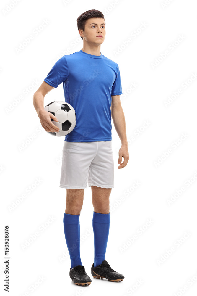 Teenage soccer player