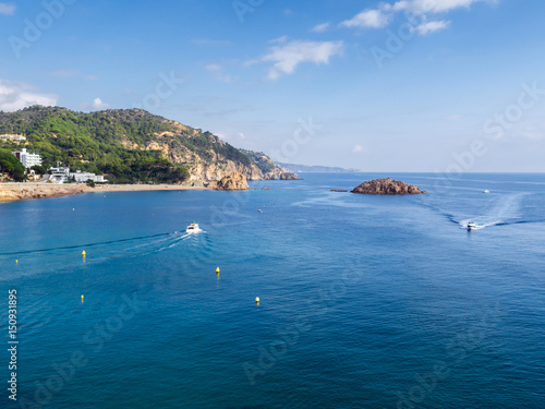 view of the coast from the medieval fortress of Villa Vella, Tos