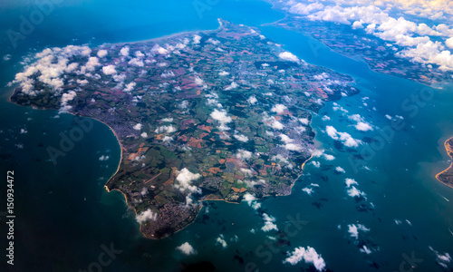 Obraz na płótnie isle of wight island from above