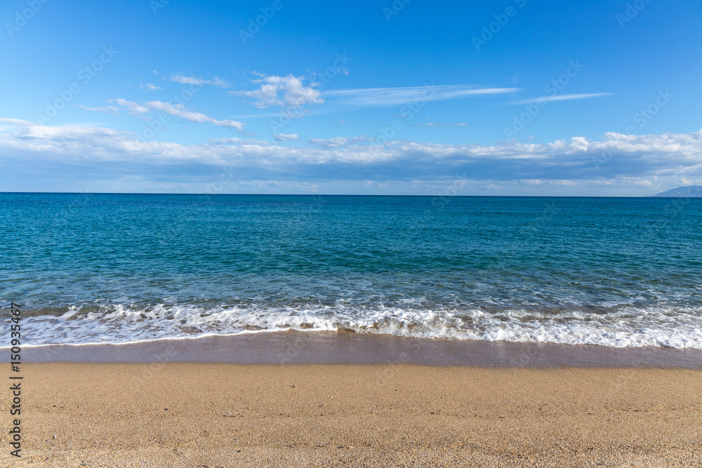Beautiful beach, sea, sky, cloud Beautiful beach, sea, sky, cloud