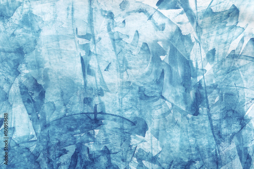 Blue abstract watercolor background