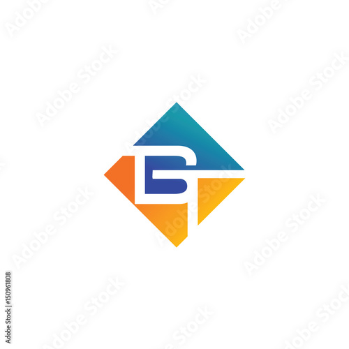 Free Download logo of letters B and T  - GFXLoad