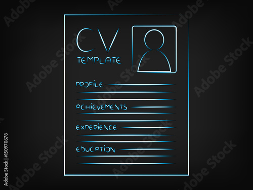 cv illustration highlighting the sections that should be included in a reusme
