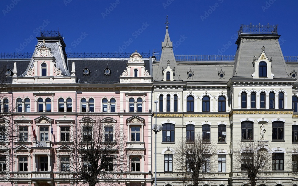 Riga, Elizabetes 15-17, historical buildings, decorative elements