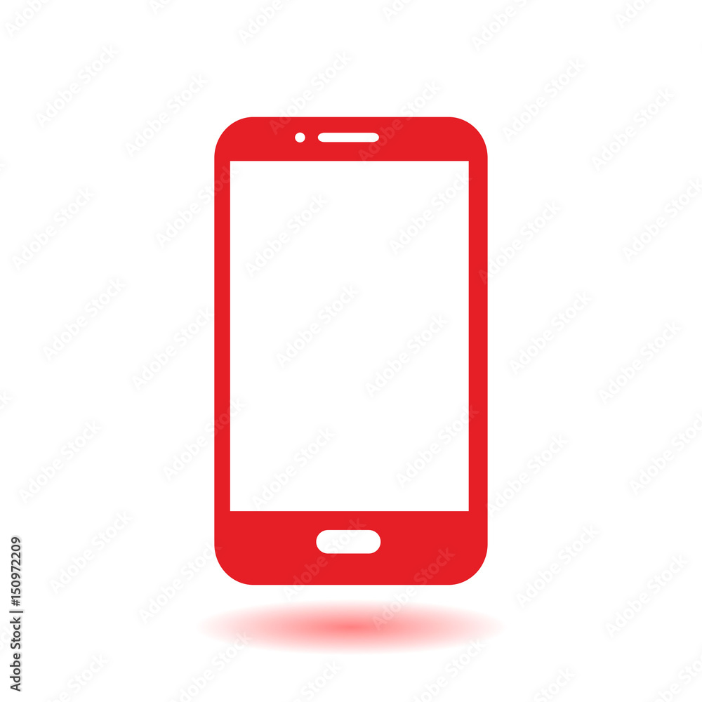 Vector illustration of smartphone icon. Flat design style. Vector illustration of smartphone icon. Flat design style.