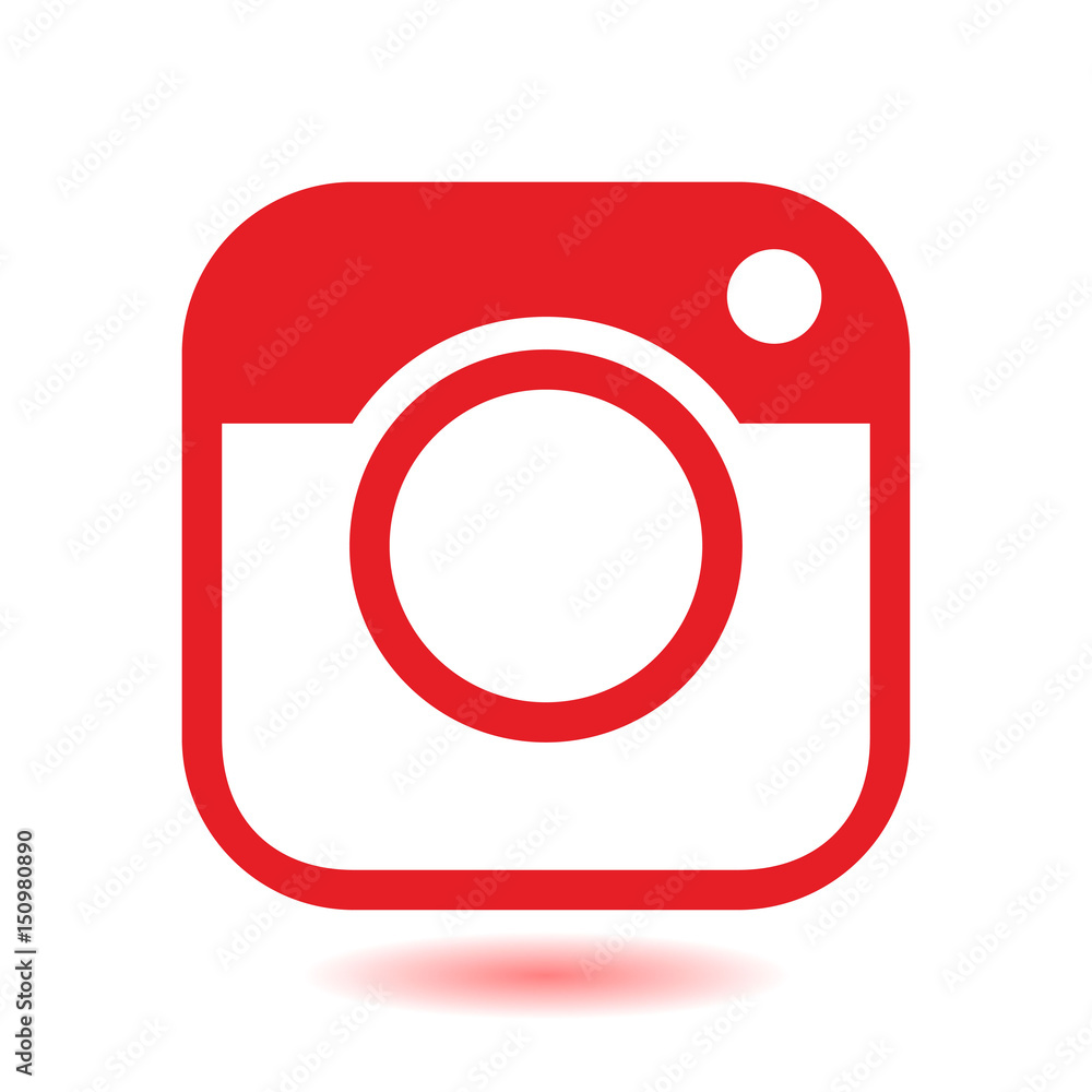 Photo camera icon.Social media sign simbol. Hipster camera. Photo camera icon.Social media sign simbol. Hipster camera.