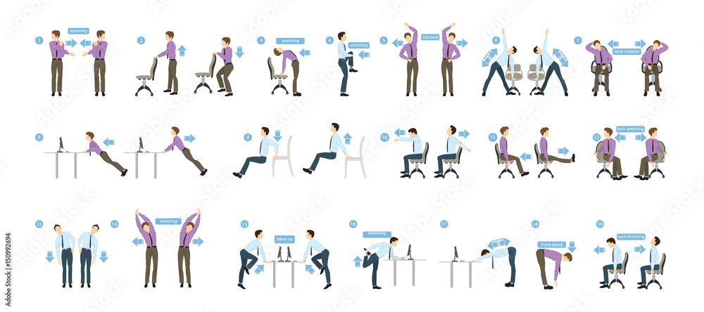 Office yoga best sale