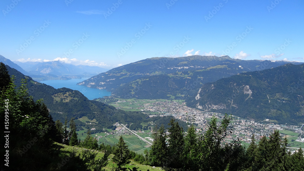 Blick auf Interlaken und Thunersee Blick auf Interlaken und Thunersee