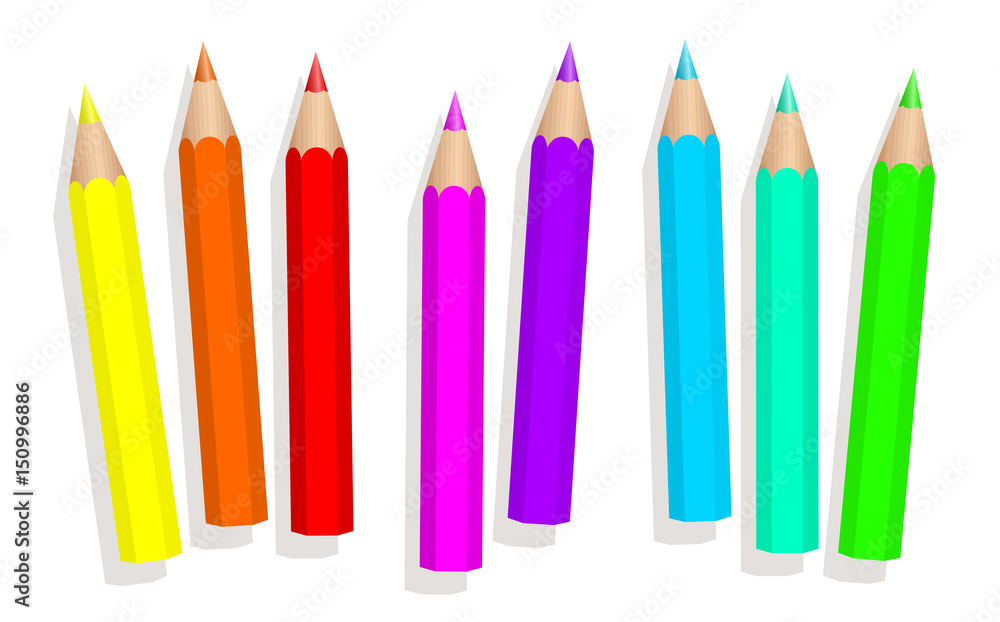 Baby Crayons Isolated Image & Photo (Free Trial)