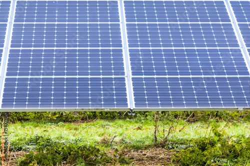 Solar Panels at Sudbury Solar Farm Derbyshire England photo