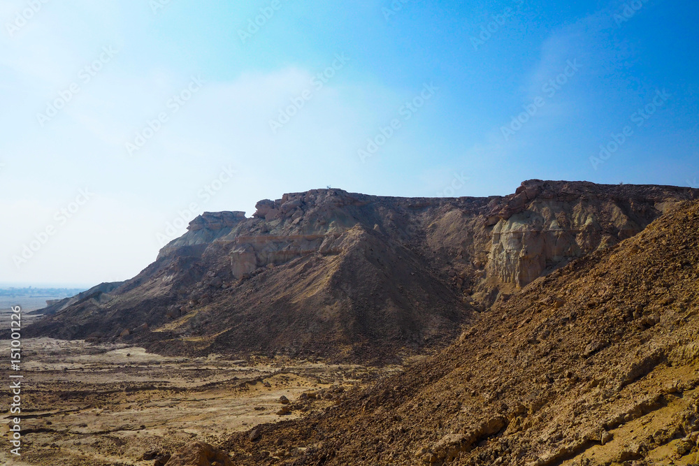QESHM ISLAND, canyon Stars Valley. Mountain range at Qeshm Island, Hormozgan, Iran