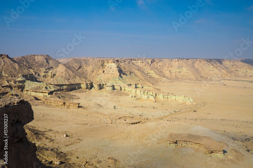 QESHM ISLAND  canyon Stars Valley. Mountain range at Qeshm Island  Hormozgan  Iran