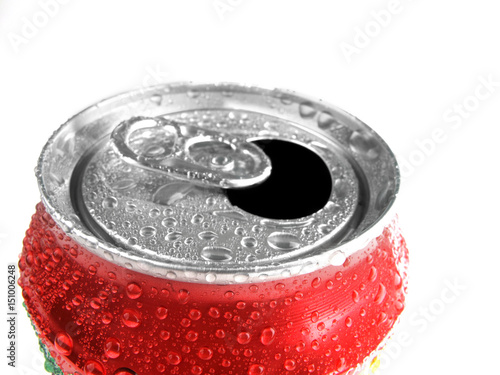 Fresh Can of Soda with Condensation