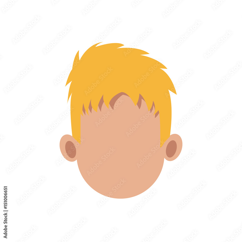 male head faceless hair style image vector illustration male head faceless hair style image vector illustration