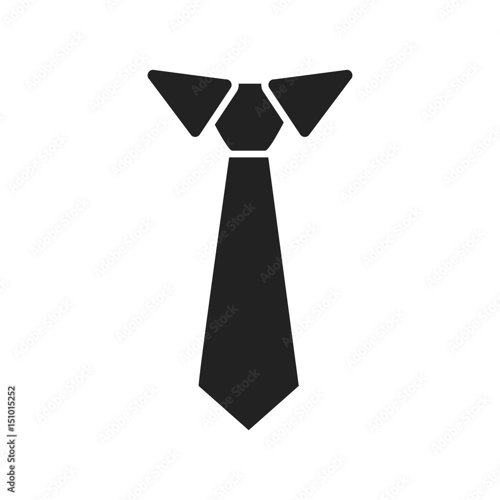 Tie flat icon. Necktie vector illustration. Tie flat icon. Necktie vector illustration.