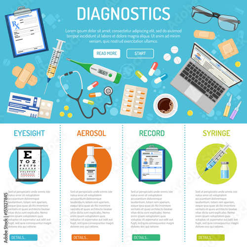 medical banner and infographics